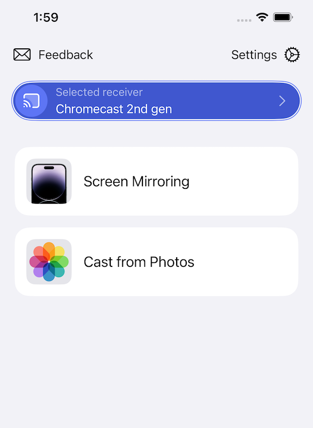 Screen Mirroring App Preview