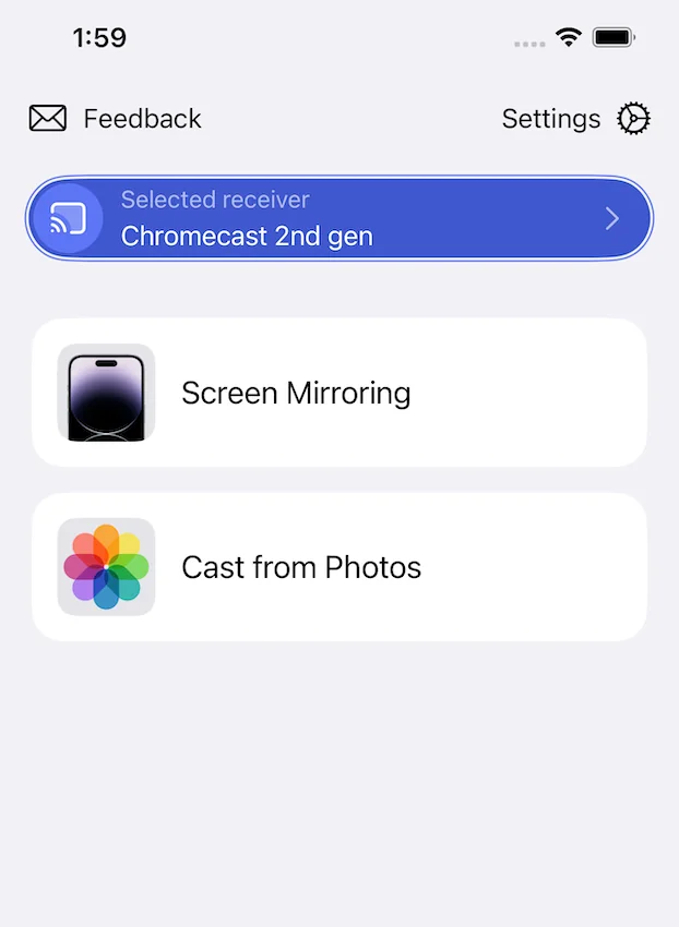 Screen Mirroring App Preview